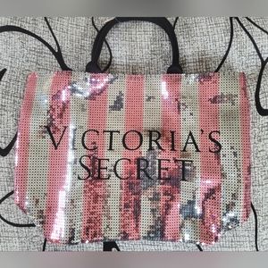 NWT Victoria's Secret Sequin Weekender
